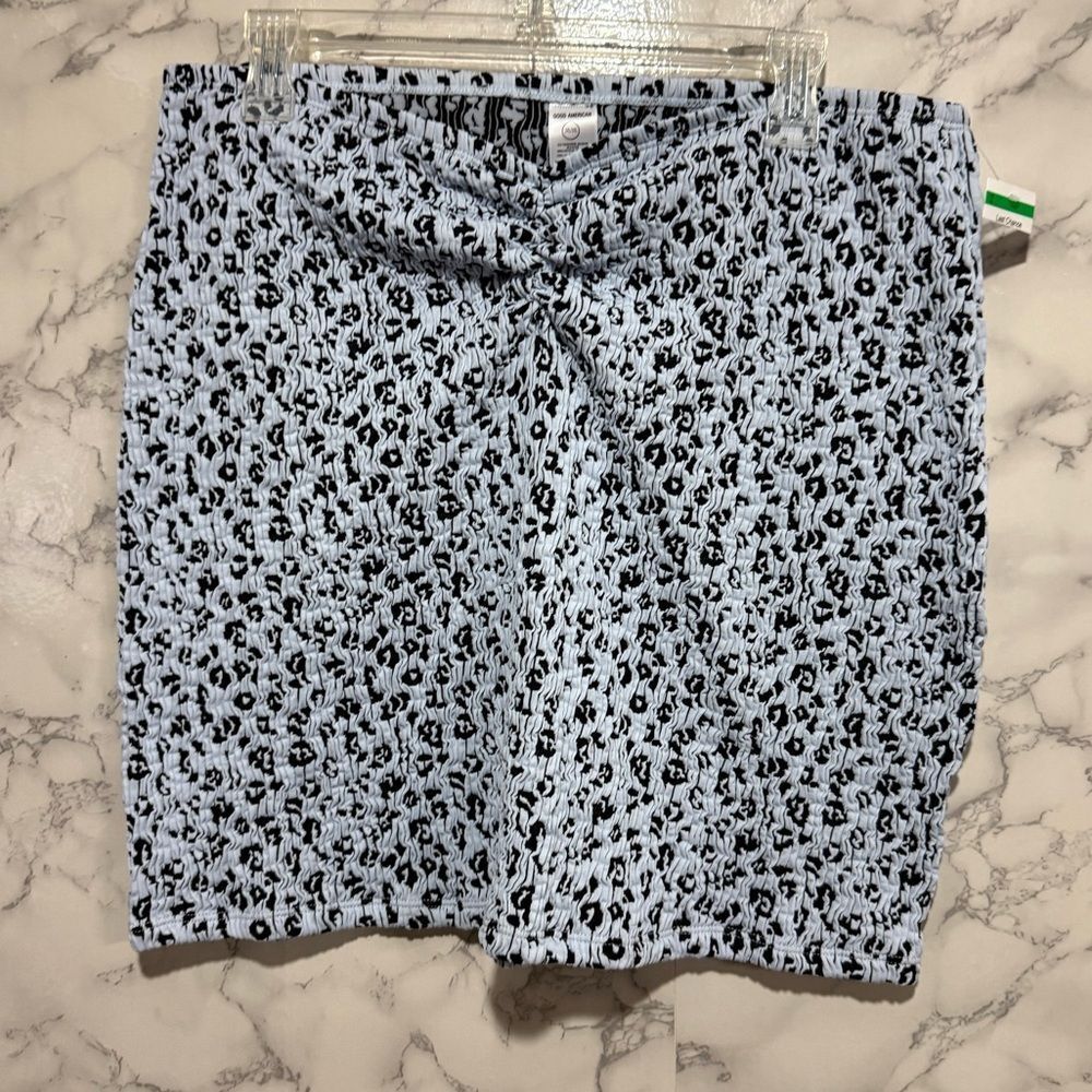 NEW Good American Black and White Mini Skirt 2XL/3XL